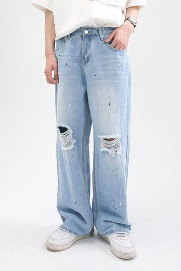Distressed Jeans with Pockets - Hovatok