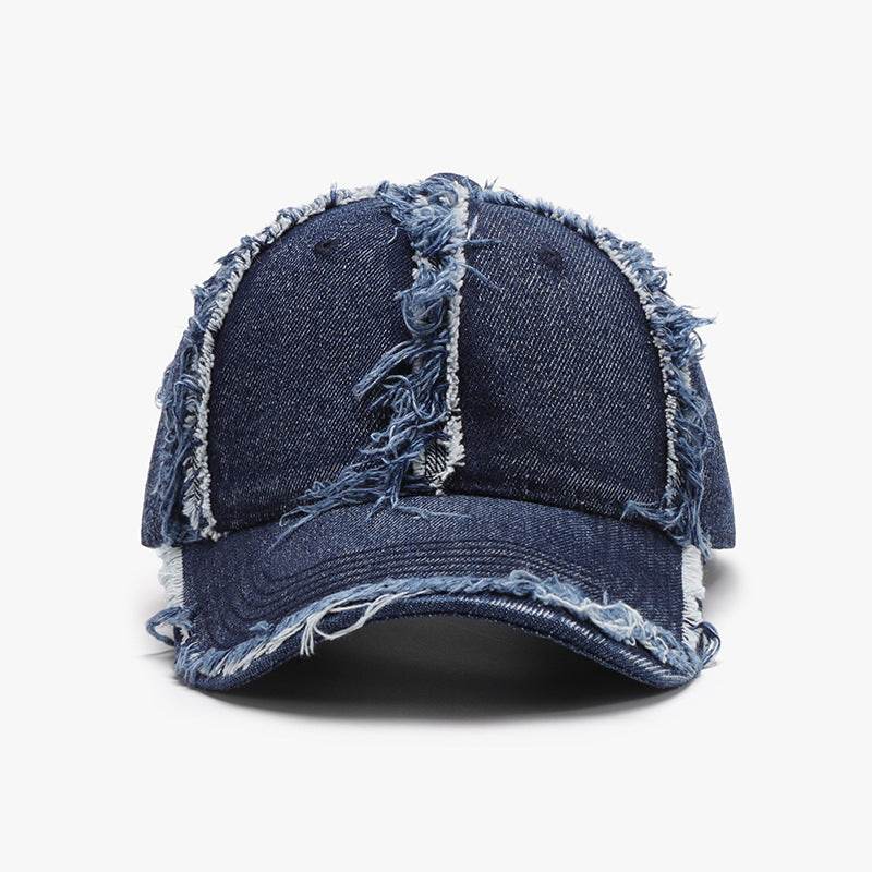 Raw Hem Cotton Baseball Cap - Hovatok