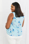Sew In Love Off To Brunch Full Size Floral Tank Top - Hovatok
