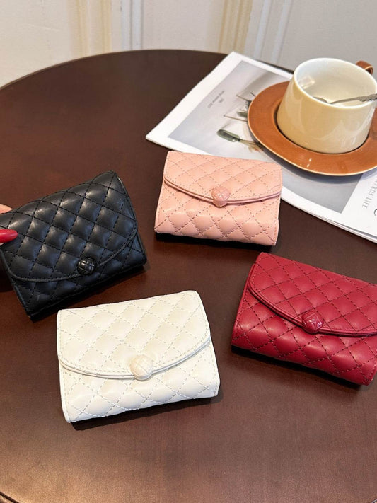 PU Leather Solid Color Wallet - Hovatok