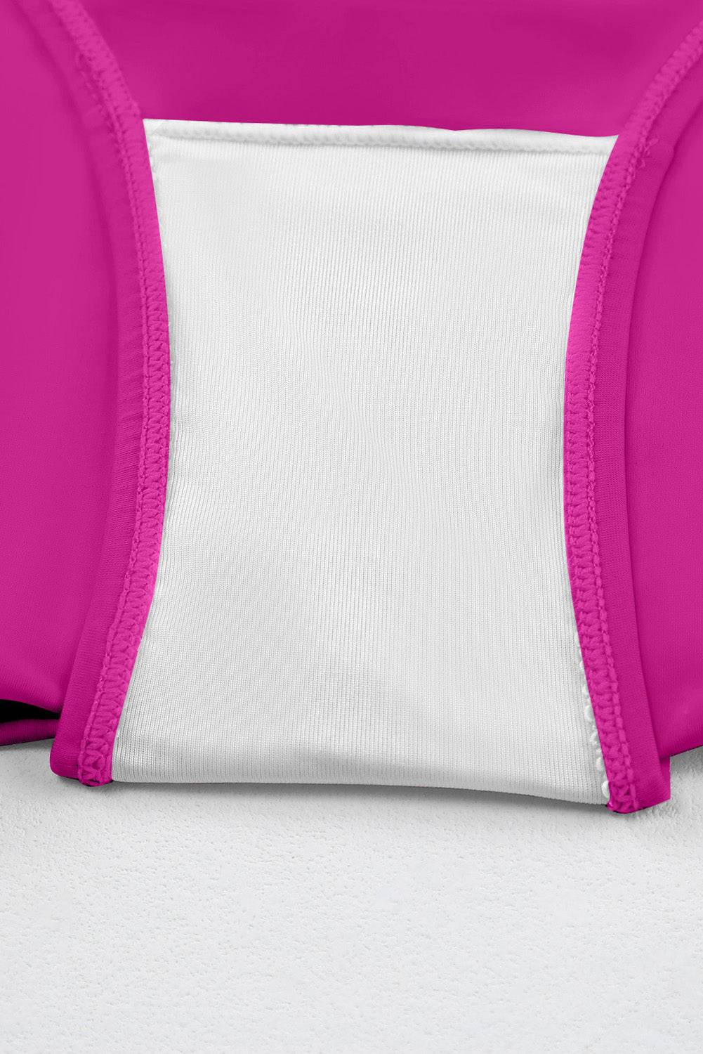 Ruched Slit Tankini Set - Hovatok