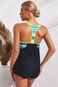 Chevron Stripe Racerback Swim Tank - Hovatok