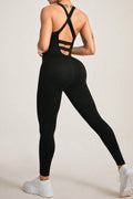 Crisscross Wide Strap Jumpsuit - Hovatok