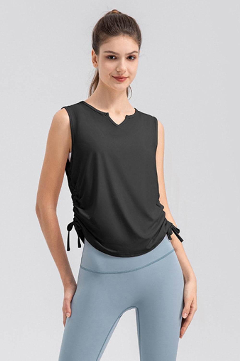 Notched Wide Strap Active Tank - Hovatok