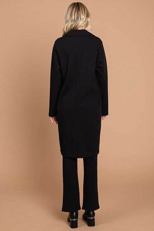 Culture Code Double Breast Lapel Collar Coat - Hovatok