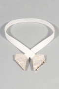 Rhinestone Heart Buckle Elastic Belt - Hovatok