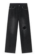 Distressed Mid Rise Men's Jeans - Hovatok