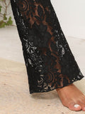 Lace High Waist Swim Pants - Hovatok