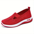 Breathable Mesh Round Toe Wedge Sneakers - Hovatok