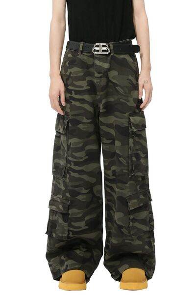 Camouflage Jeans with Cargo Pockets - Hovatok