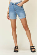 Judy Blue Full Size Tummy Control High Waist Denim Shorts - Hovatok