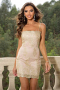Spaghetti Strap Mini Dress - Hovatok