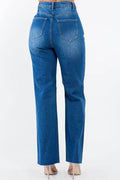 American Bazi High Waist Distressed Wide Leg Jeans - Hovatok