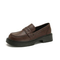 Round Toe Platform Loafers - Hovatok