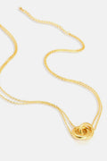 Linked Ring Pendant Chain Necklace - Hovatok