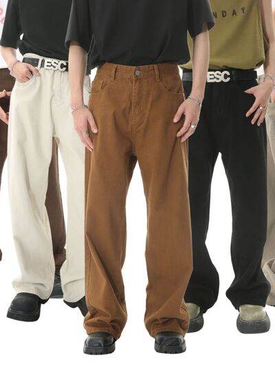 Men's Mid-Rise Straight-Leg Jeans - Hovatok