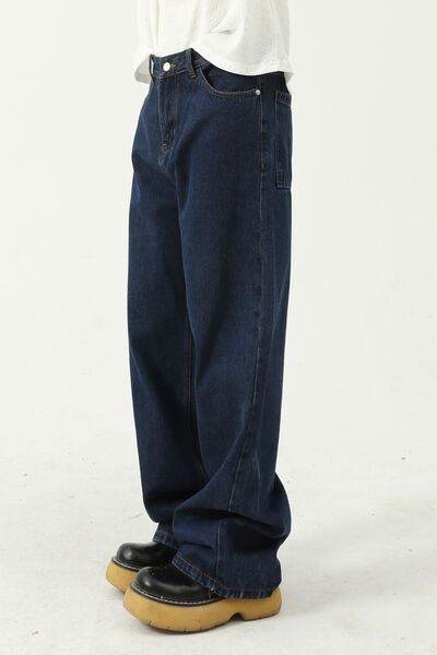 Mid Rise Jeans with Pockets - Hovatok