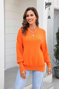 Angel Wings Round Neck Long Sleeve Sweater - Hovatok