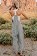 Double Take Full Size V-Neck Sleeveless Jumpsuit with Pockets - Hovatok