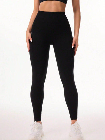 Pocketed High Waist Active Leggings - Hovatok