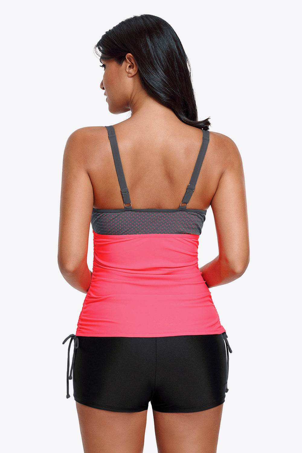 Contrast Sweetheart Neck Swim Cami - Hovatok