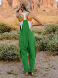 Double Take Full Size Sleeveless V-Neck Pocketed Jumpsuit - Hovatok