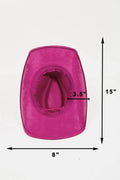 Fame Rhinestone Pave Heart Cowboy Hat - Hovatok