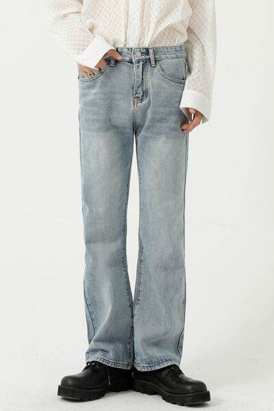 Mid Rise Jeans with Pockets - Hovatok