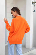 Angel Wings Round Neck Long Sleeve Sweater - Hovatok