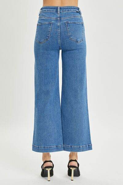 RISEN Full Size High Rise Wide Leg Jeans - Hovatok