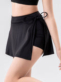 High Waist Active Skort with Pockets - Hovatok