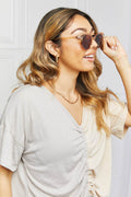 Round Full Rim Polycarbonate Frame Sunglasses - Hovatok