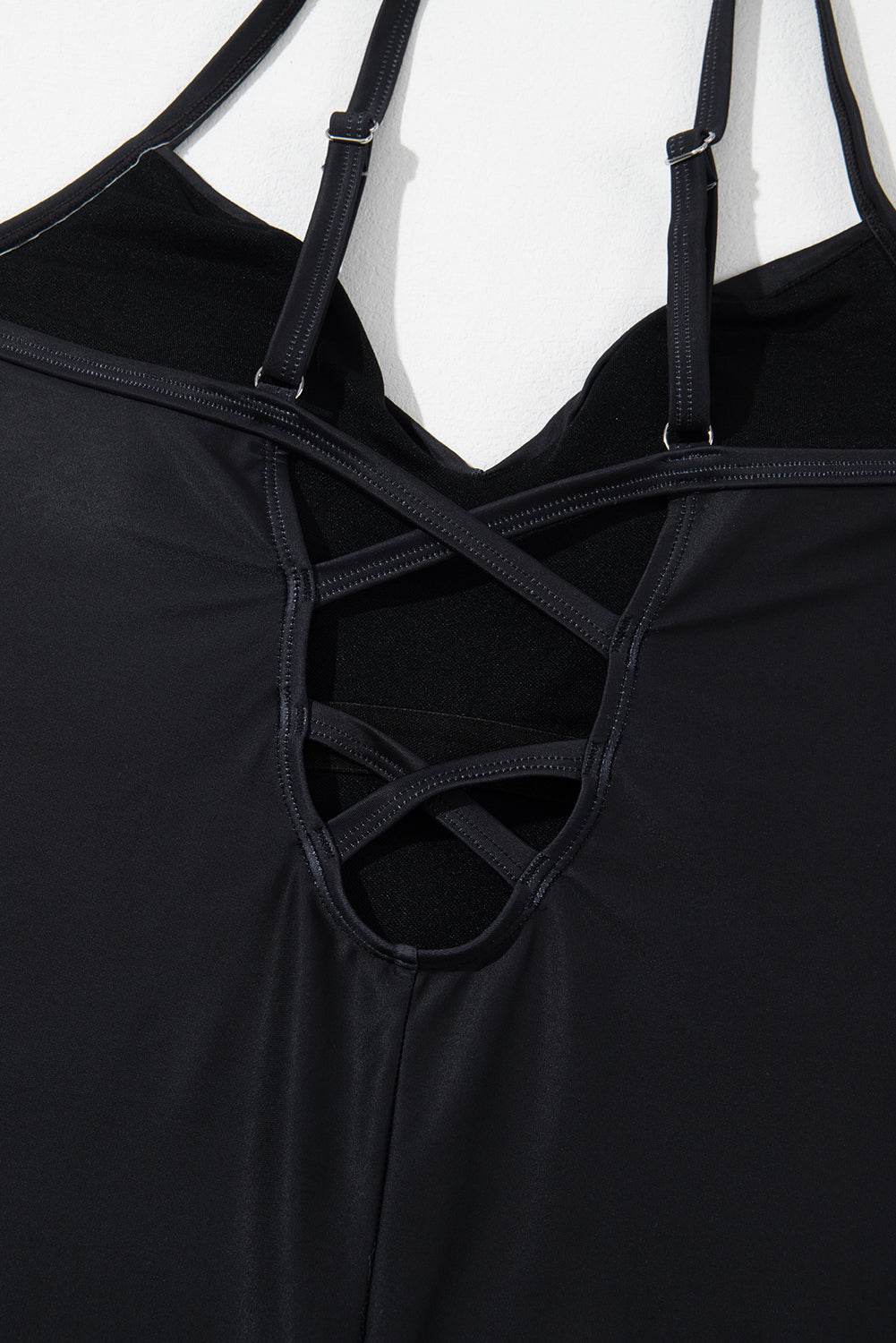 Embroidered V-Neck One-Piece Swimwear - Hovatok