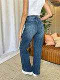 RFM Full Size High Rise Tummy Control Wide Leg Jeans - Hovatok