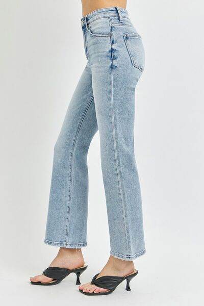 RISEN Full Size High Rise Ankle Flare Jeans - Hovatok