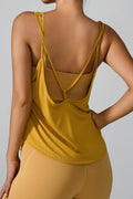 Crisscross Round Neck Active Tank - Hovatok