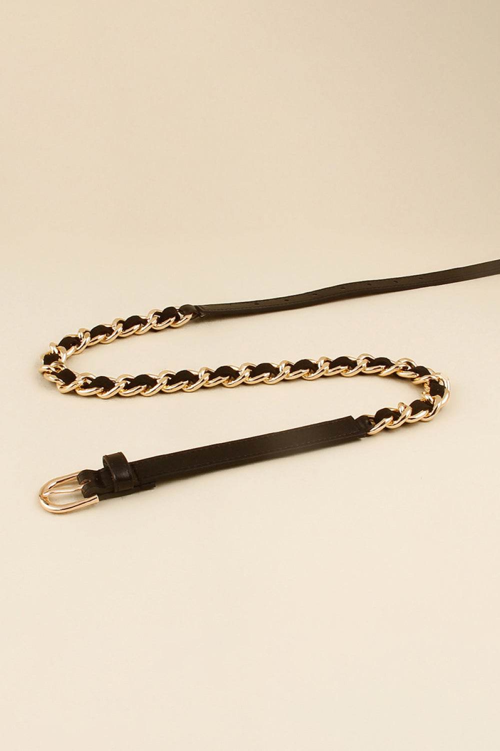 PU Chain Skinny Belt - Hovatok