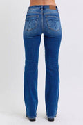 Judy Blue Full Size Run Mid-Rise Bootcut Jeans with Thermal Lining - Hovatok