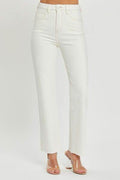 RISEN Full Size High Rise Tummy Control Straight Jeans - Hovatok