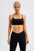 Crisscross Spaghetti Strap Active Cami - Hovatok