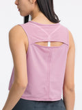 Millennia Round Neck Cropped Active Tank - Hovatok