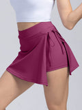 High Waist Active Skort with Pockets - Hovatok