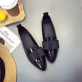 Point Toe Loafers with Bow - Hovatok