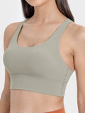 Millennia Crisscross Scoop Neck Active Tank - Hovatok
