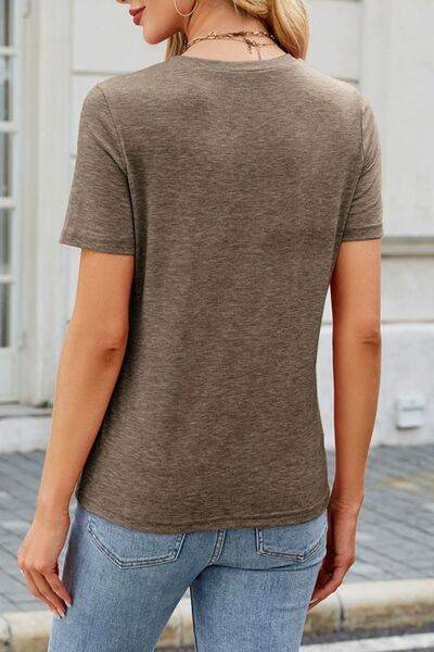 Round Neck Short Sleeve T-Shirt - Hovatok