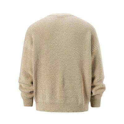 Men's Round Neck Long Sleeve Sweater - Hovatok