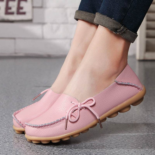 Side Tie Flat Slip-Ons - Hovatok