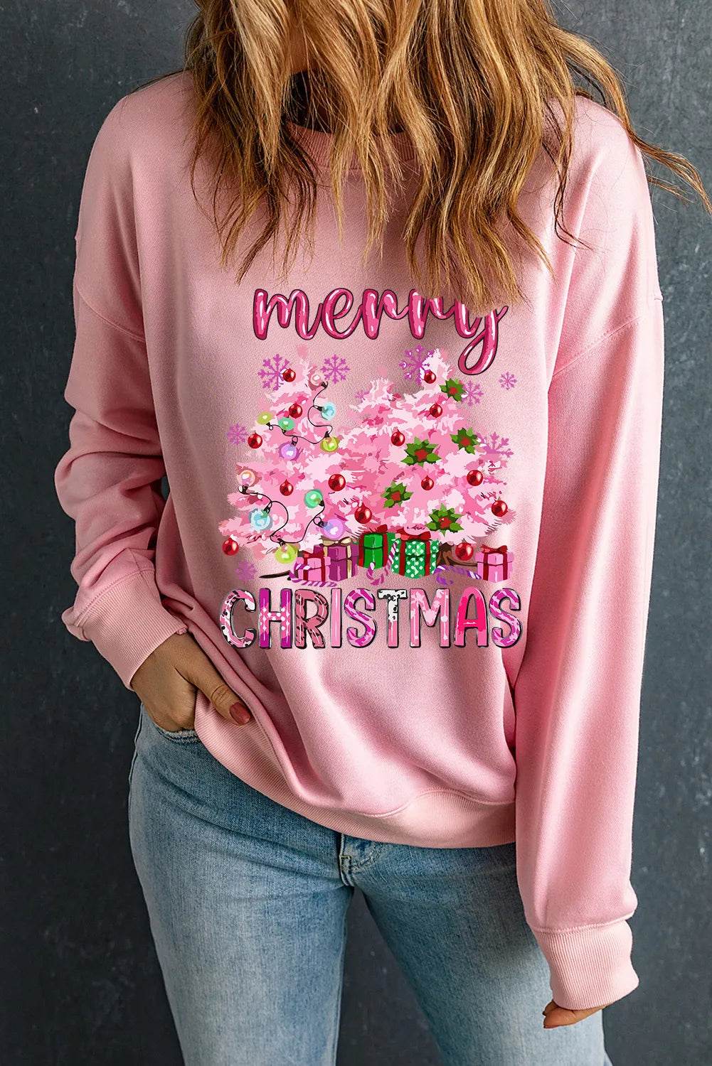 MERRY CHRISTMAS Long Sleeve Sweatshirt - Hovatok