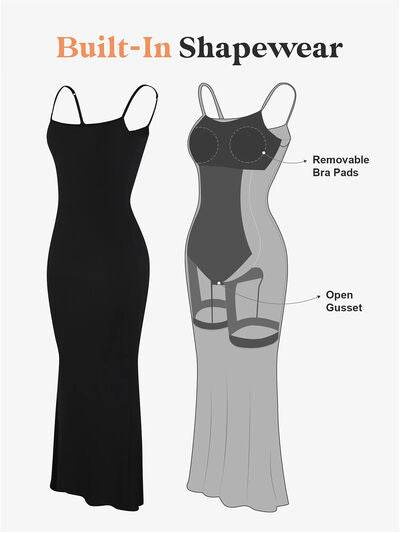 Basic Bae Built-In Shapewear Sleeveless Maxi Dress - Hovatok