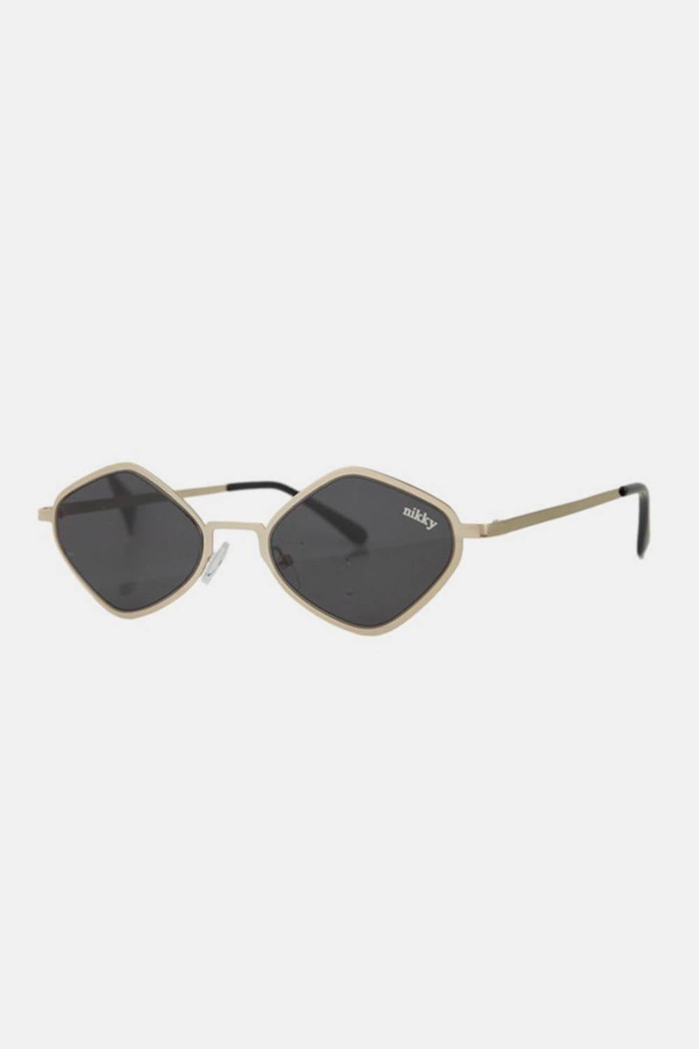 Nicole Lee USA Metal Frame Geometric Sunglasses - Hovatok